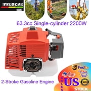 Denest 2-Stroke Gasoline Engine 63.3cc Single-cylinder Air-cooled Gasoline Engine 2200W