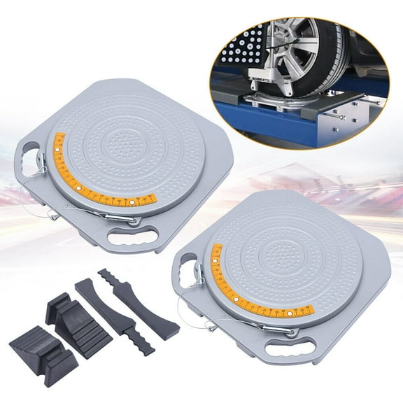 Denest 2 Wheel Turntable Car Front End Wheel Alignment System Turn Plates 360 Rotation
