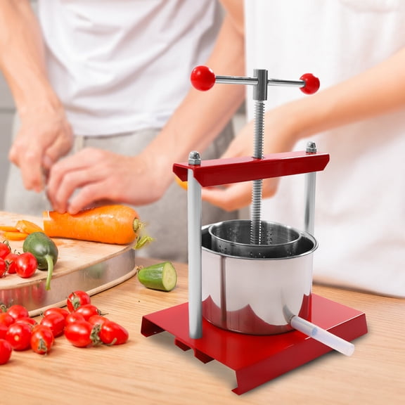 Denest 3L/ 0.8 Gal Cheese Tincture Herb Fruit Wine Manual Press Machine Labor Saving