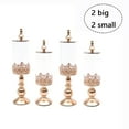 thumbnail image 1 of Denest 4 Pcs Acrylic Metal Candy Jars w/Gold Lids Wedding Party Candy Storage Canisters, 1 of 11