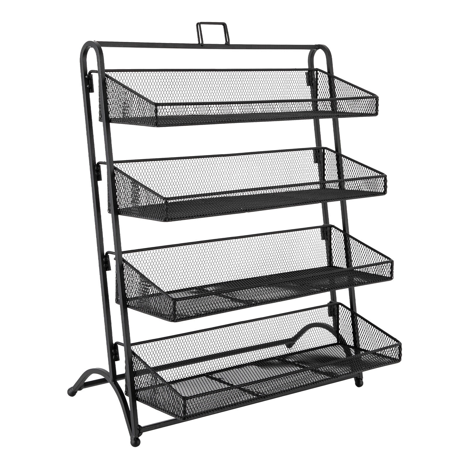 Denest 4 Tiers Display Rack Stand Iron Retail Snacks Food Candy Shelf ...