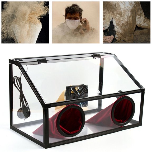Denest Dust Box Acrylic Cover LED Light 30W Power Sand Blaster