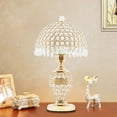 thumbnail image 1 of Denest Gold Crystal Table Lamp Desk Bedroom Living Room Lighting Bedside Light E26, 1 of 13