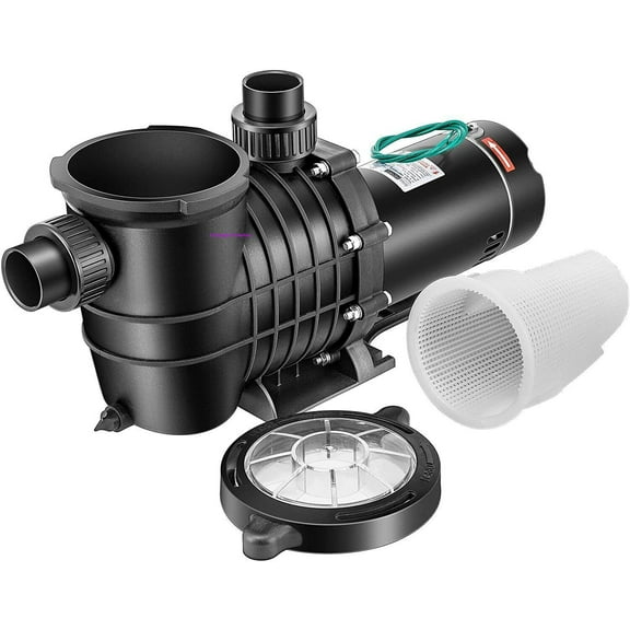 Denest Hbp1500 2.0hp 1500w Inground/ Above Ground Swimming Pool Pump with Strainer Basket and Connectors