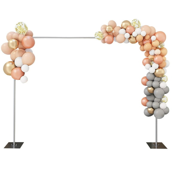 Denest Heavy Duty Pipe Drape Kit Backdrop Support w/ Metal Steel Base-Height Adjustable