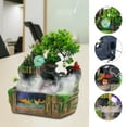 thumbnail image 1 of Denest Indoor Rockery Waterfall Fountain Feng Shui Water Sound Desktop Fountain w/LED, 1 of 11