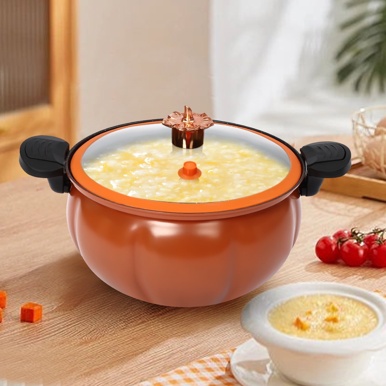 Denest Micro Pressure Cooker Pressure Cooking Pot Pumpkin Shaped Pressure Cooking Pot