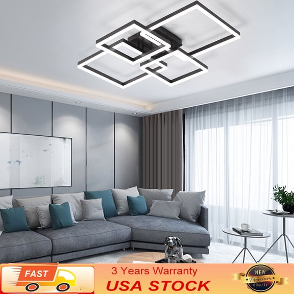 Denest Modern LED Ceiling Light Flush Mount Kitchen Bedroom Down Lighting Fixture Lamps
