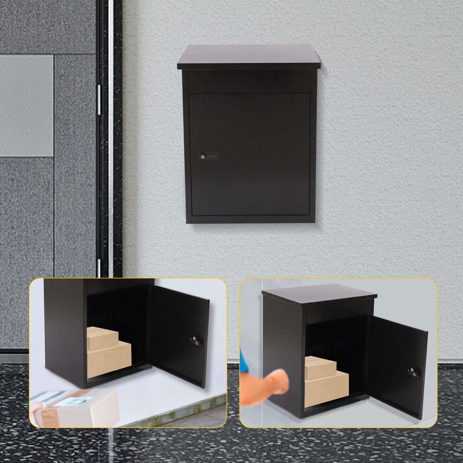 Denest Package Drop Box, Package Delivery Boxes for Secure Parcel and