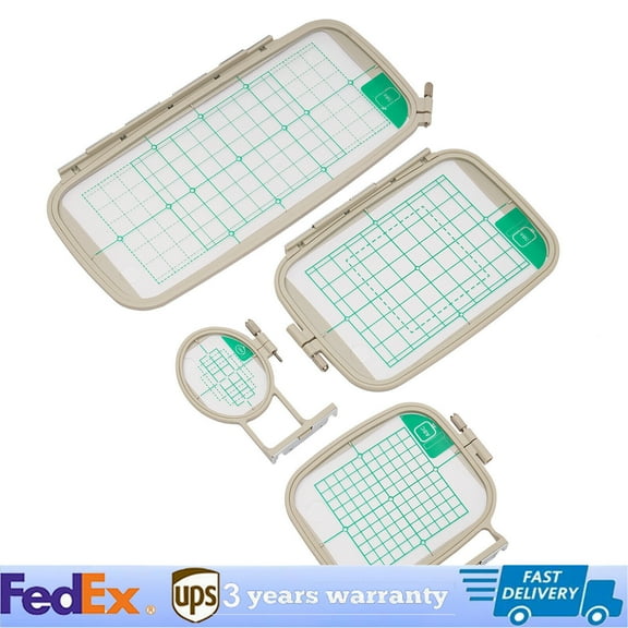 Denest Set of 4 for Brother PE770 PE700 PE700II PE780D PE800 Machine Embroidery Hoops