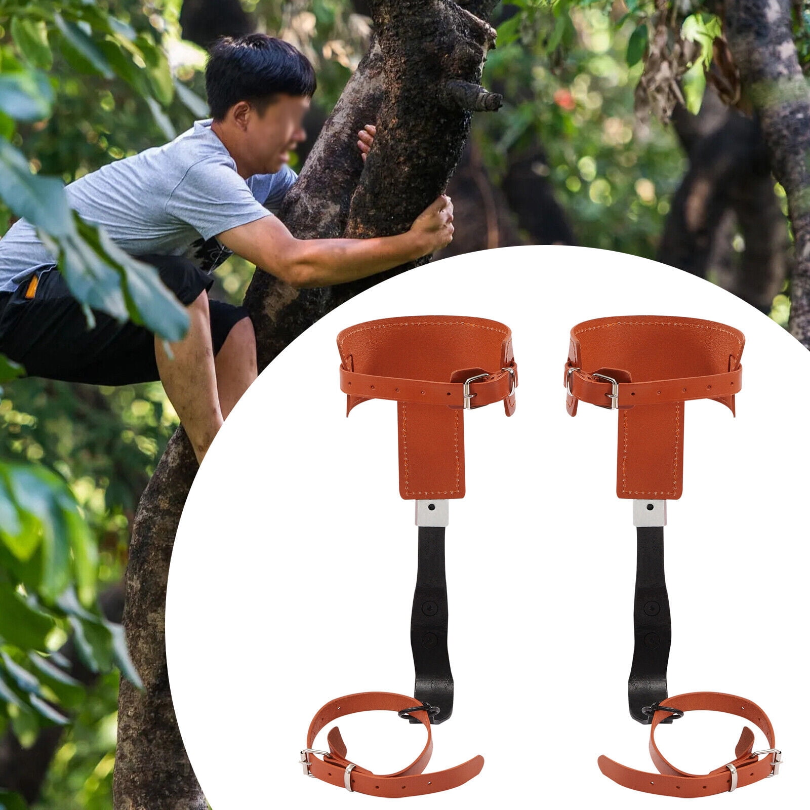 Denest Tree Climbing Spike Set Adjustable Safety Belt Gloves Lanyard ...