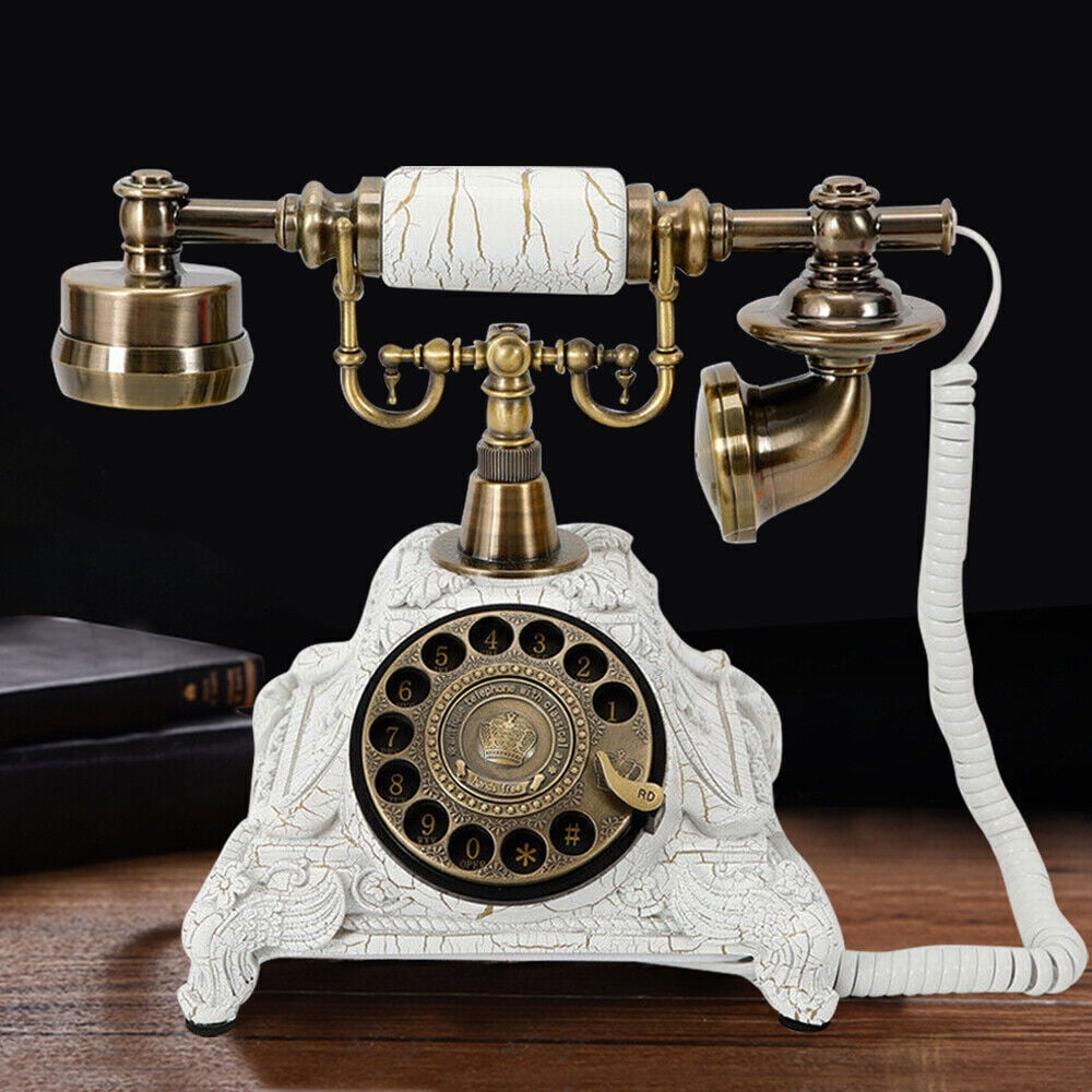 Denest Vintage Antique European Style Old Fashioned Rotary Dial Phone
