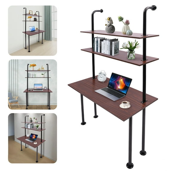 Denest Wall Mounted Desk Wall Mount Computer Writing Table Wall Organizer