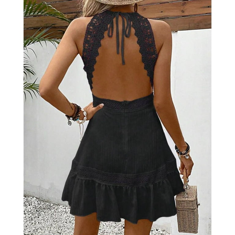 Sexy Solid Lace Spaghetti Strap Cake Skirt Dresses Sexy Solid Lace Spaghetti Strap Cake Skirt Dresses