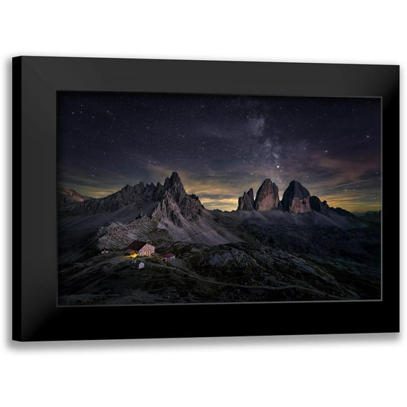 Deng, Larry 14x10 Black Modern Framed Museum Art Print Titled - Tre Cime Di Lavaredo