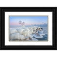 thumbnail image 1 of Deng, Larry 14x10 Black Ornate Wood Framed with Double Matting Museum Art Print Titled - Ice Wonderland, 1 of 4
