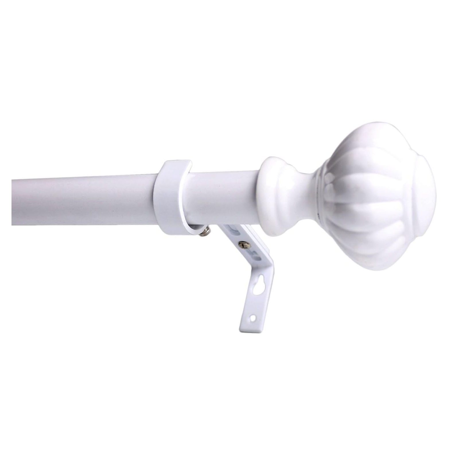 Deng rui 1-inch Diameter Doorknob Adjustable Single Drapery Curtain Rod