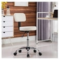 Deng rui Adjustable Work/Office Stool with Wheels, Garage Shop Stools