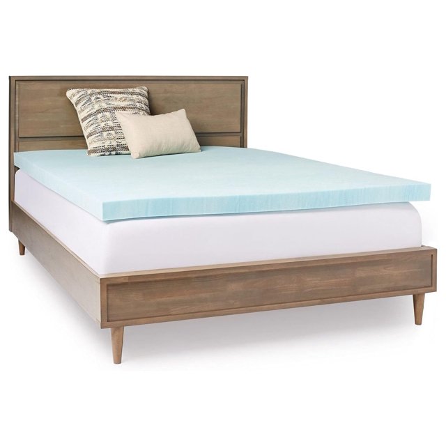 Deng rui Gel Memory Foam 3inch Mattress Topper with Cover King