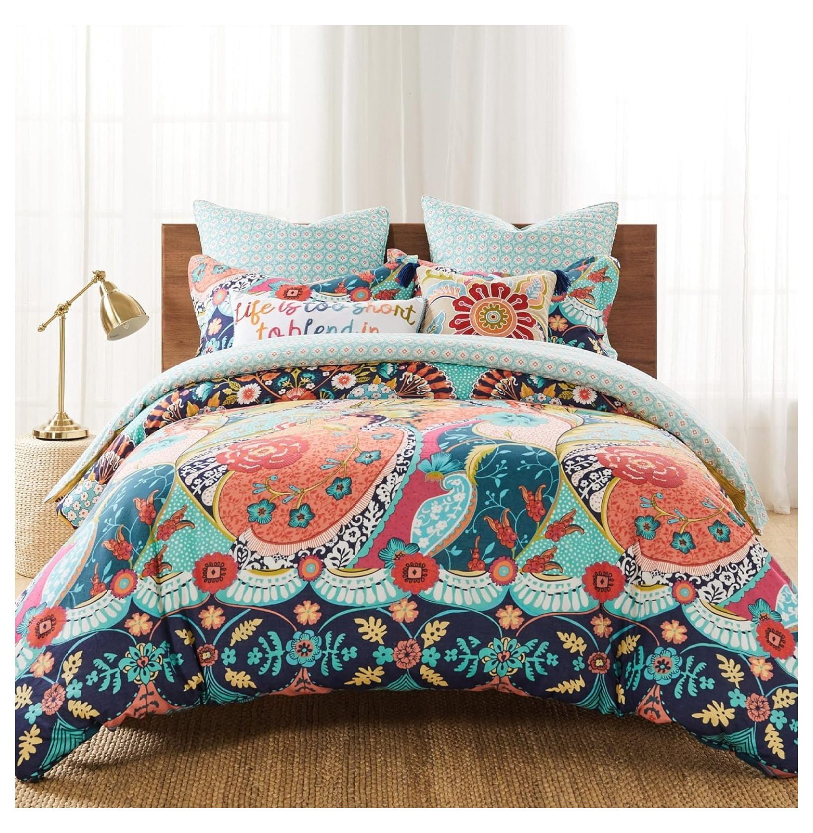 Deng rui Jules Duvet Cover Set Full/Queen Duvet Cover (90 x 94in
