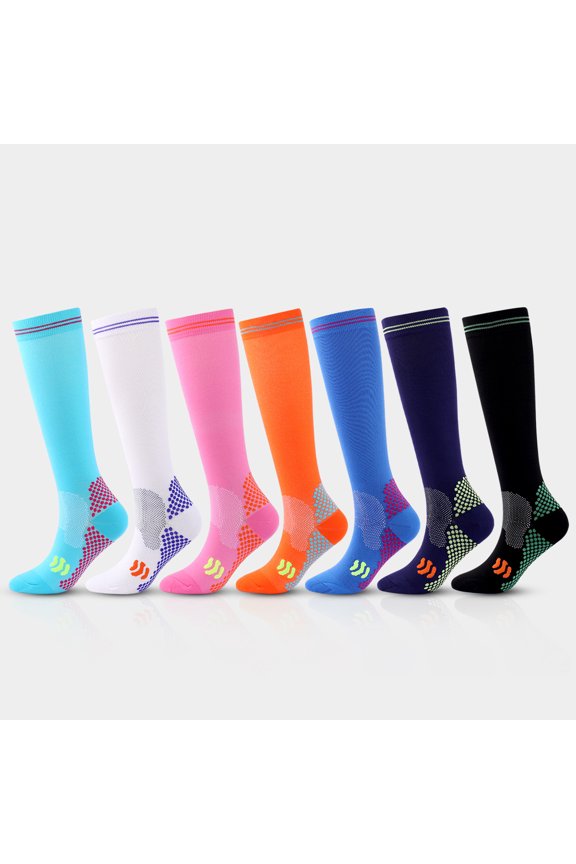 1 Pair Training Socks High Elasticity Comfortable Bouncy Wear Resistant Good Breathability Foot Protector Unisex Running Compression Socks Stockings for Sport