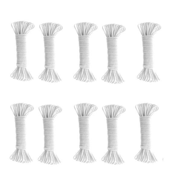 Dengjunhu 10Pcs Self Watering Wick Cord for Vacation Self-Watering Planter Pot DIY Automatic Watering Device System Potted Plant Sitter Auto Drip Waterer to Water African Violet Cotton Rope