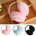 thumbnail image 1 of Dengjunhu 1PC Women Winter Earmuffs Girl Ski Adjustable Ear Covers Ear Warmer Outdoor Earmuff Plush Lining, 1 of 7