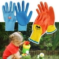 thumbnail image 1 of Dengjunhu 1Pair Kid Garden Gloves Children Latex Gardening Protective Gloves for Toddler Boys Girls Yard Work Activity, 1 of 5