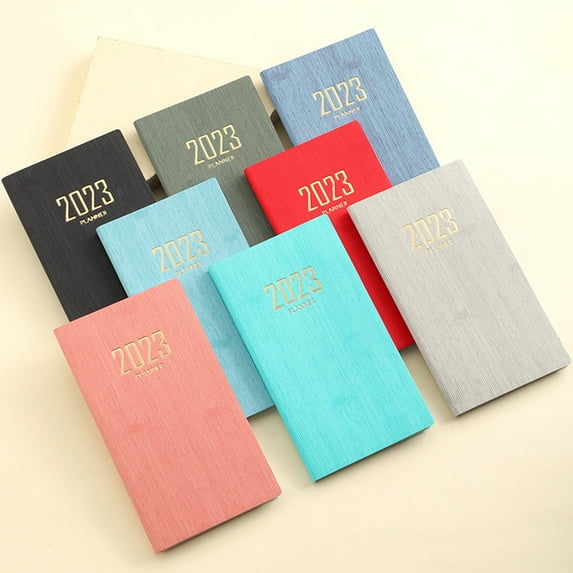 Dengjunhu 2023 A6 Mini Agenda Planner Notebook Schedule Book Multifunctional Efficiency Manual Time Management Office Supplies