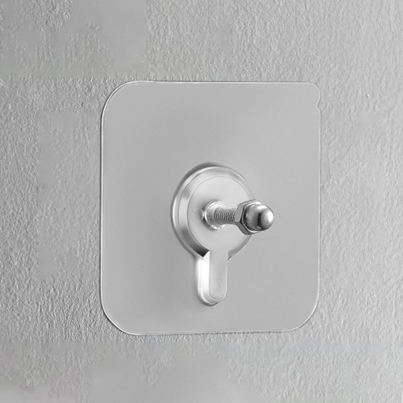 Dengjunhu 20Pcs Wall Hooks for Hanging,Screw Free Sticker for Mount Wall Shelf, 2 in 1 Reusable Adhesive Hooks Heavy Duty, Waterproof Rustproof and Oilproof for Kitchen, Bathroom, Home, Office