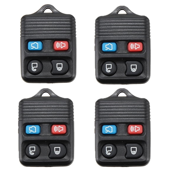 Dengjunhu 4Pcs Key Fob Transmitter High Performance Stable 4 Buttons High Strength Key Fob Clicker for Ford Escort Escape Expedition 98-2011