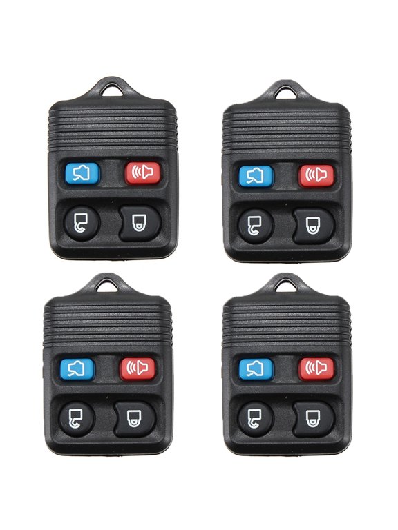 4Pcs Key Fob Transmitter High Performance Stable 4 Buttons High Strength Key Fob Clicker for Ford Escort Escape Expedition 98-2011