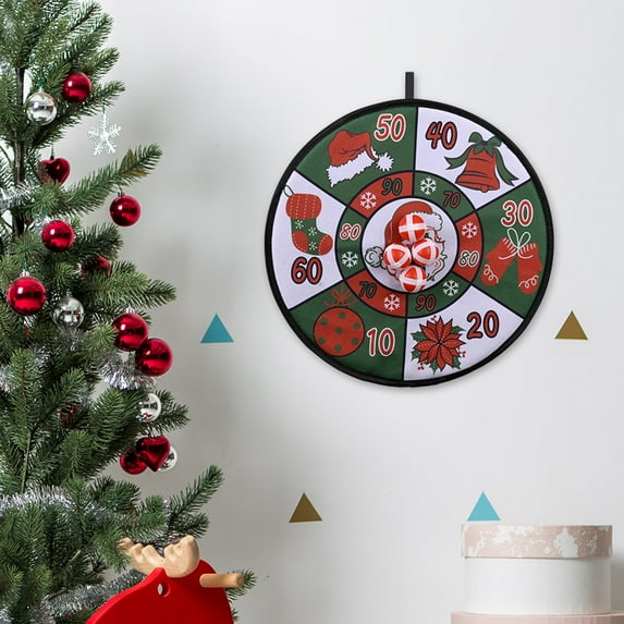 Dengjunhu Dart Board for Kids with 4 Sticky Balls, One Sided Dart Board, Indoor Outdoor Party Games Toys, Christmas Toys Gift for Age 5 6 7 8 9 10 11 12 Year Old Boys Girls
