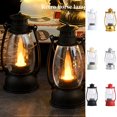 thumbnail image 1 of Dengjunhu Electronic Candle Lamp Retro Design Super Bright Portable Handle Waterdrop Wick LED Lantern Light for Home, 1 of 8