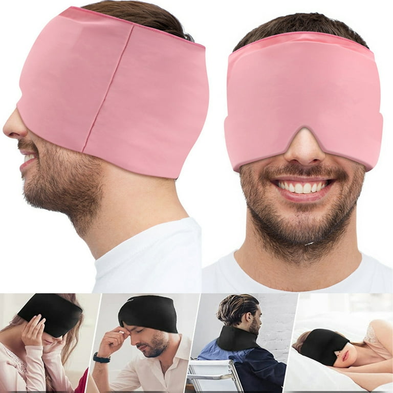 Dengjunhu Ice Head Wrap - Headache Relief Hat -Form Fitting Headache Ice  Pack u0026 Migraine Hat -Our Migraine Relief Cap Ice Hat Relieves Headaches-  Cooling Migraine Cap - Walmart.com