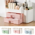 thumbnail image 1 of Dengjunhu Makeup Organizer, Cosmetic Storage Box with Drawer, Elegant Vanity Holder for Lipstick, Brushes,Skincare, Lotions, Perfumes, Eyeshadow, Nail Polish, 1 of 4