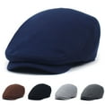 thumbnail image 1 of Dengjunhu Men Beret Hat Breathable Durable Washable Sunscreen Handsome Newsboy Caps for Outdoor, 1 of 6