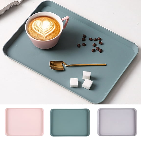 Dengjunhu Plastic Fast Food Trays, Restaurant Serving Trays for Coffee Table, Kitchen, Party