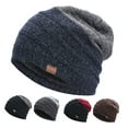 thumbnail image 1 of Dengjunhu Slouchy Beanie for Men Winter Hats for Guys Cool Beanies Mens Lined Knit Warm Thick Stocking Beanie Hat, 1 of 7