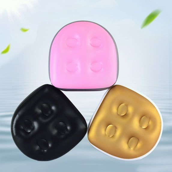 Dengjunhu Spa and Hot Tub Booster Seat Pad with 4 Suction Cup, Back Support Bath Spa Pad Soft Inflatable Massage Cushion, Comfortable Durable Suction Seat for Hot Tub & Spa