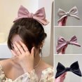 thumbnail image 1 of Dengjunhu Spring Hair Clip Elegant Anti-slip Headwear Ideal Gift Lightweight Hair Accessories Strong Grip Large Bowknot Hair Clasp Barrette for Dating, 1 of 7