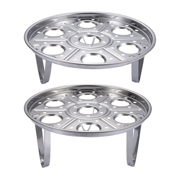 Dengjunhu Stainless Steel Egg Steamer Rack for Instant Pot, Pressure Cooker, Boiling Pot. Stackable Steamer Trays Combo for Eggs and Food, Food Stainless Steamer Rack for Pot