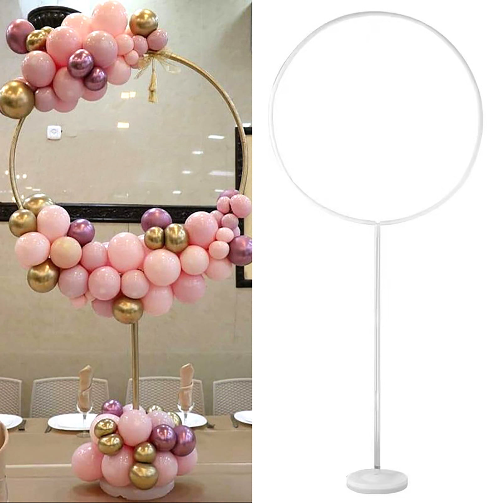 Dengjunhu Stand Reusable Adjustable Poles Plastic Wedding Birthday Balloon Stand for Party