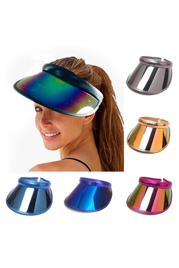 Unisex Adult's Sports Visor Summer Wide Brim Sun Hats Beach Caps Sun Adjustable Golf Tennis Visor