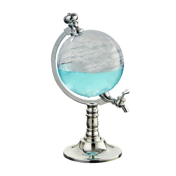 FFENYAN 1.5L Globes Shape Dispenser With Funnel And Stopper Tap Design Decanter Dispenser For Wine Liquors Whiskey Drinks
