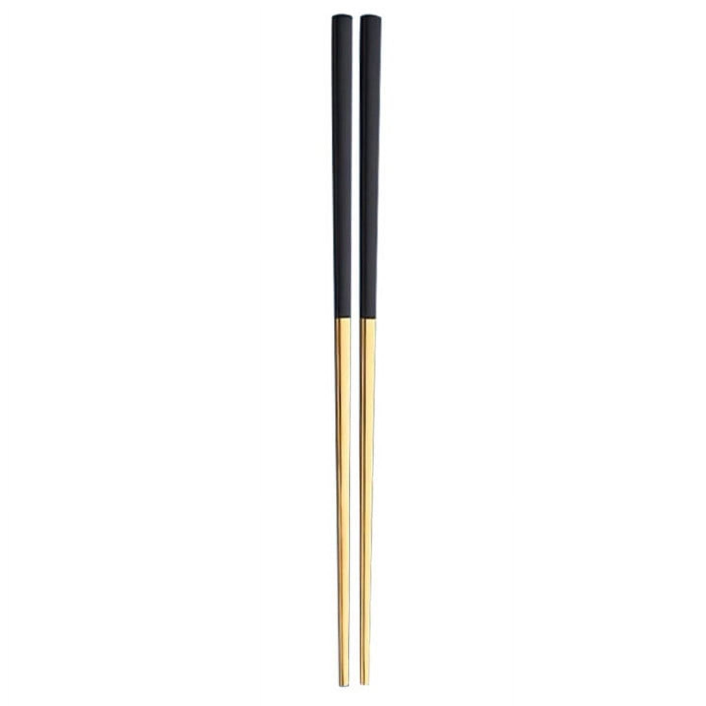 Dengmore Chopsticks 5 Pair Metal Reusable Korean Chinese Stainless Steel  Chop Sticks 