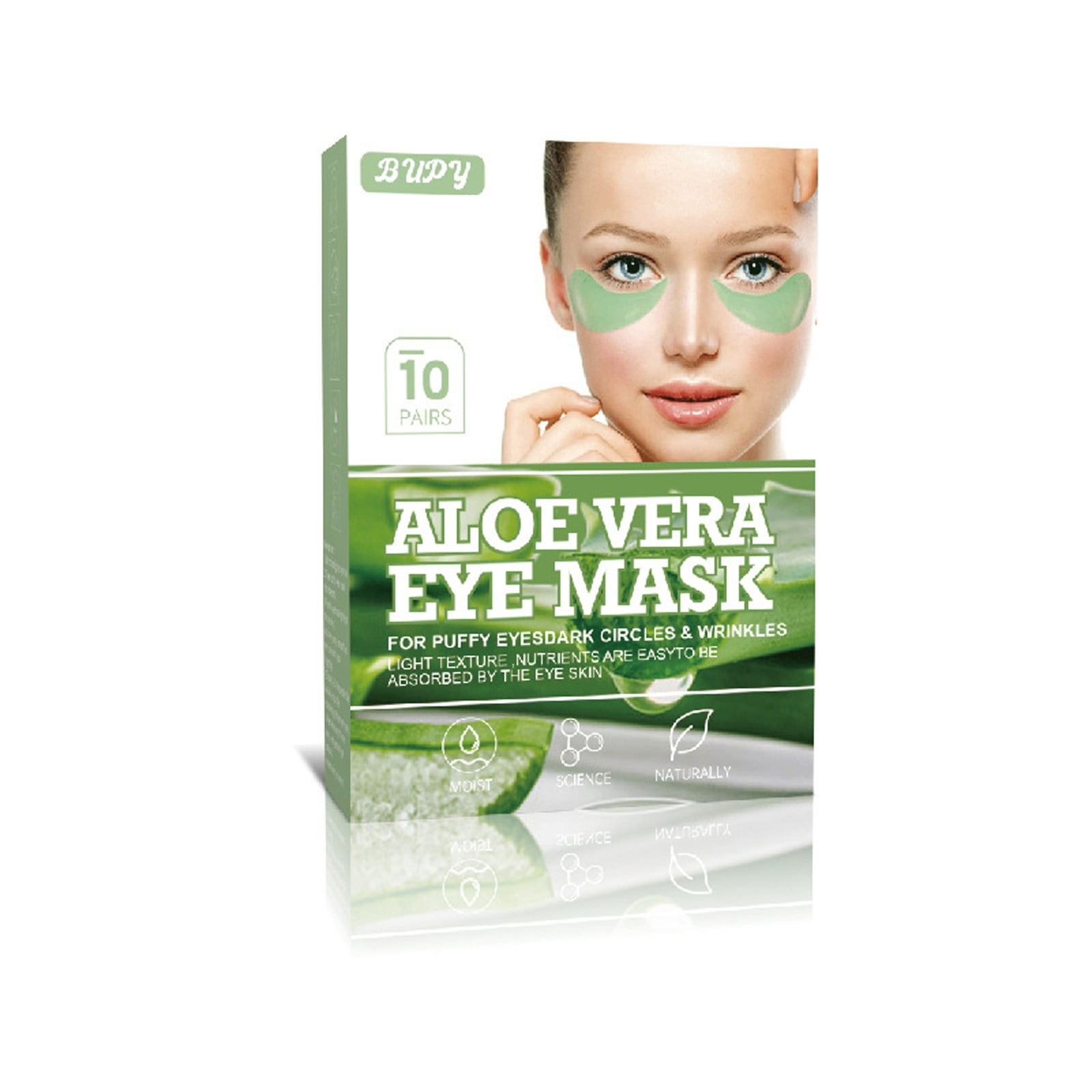 Dengmore 10 Pairs Aloe Vera Eye Mask Tightens & Lightens Bags And Dark