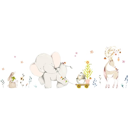 Dengmore 10Pcs Cartoon Anime Children's Room Wall Stickers Animal Anime Cute Wallpaper for Home Decor