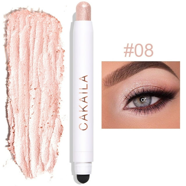 Dengmore 12-colors Eye Shadow Stick Non-smudge Nude Makeup Base Eye Shadow Waterproof Eyeshadow Stick Matte Long-Lasting Highlighter Eyeshadow Crayon Smoothing Eyeshadow Marker Eyeliner Pen