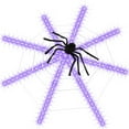 thumbnail image 1 of FFENYAN 12FT Halloween Spider Webs Lamp Horror Halloween Web LED Lighting Modes Prop for Halloween Decorations Indoor Outdoor Yard Garden Party 23.62in Spider, 1 of 4